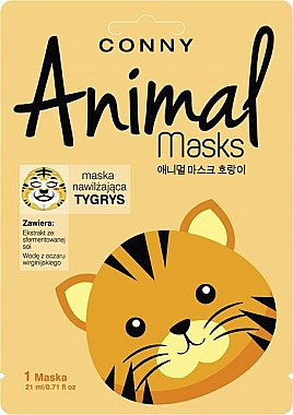 Маска для лица "Тигр" - Conny Animal Essence Mask — фото N1