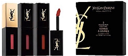 Парфумерія, косметика Набір для макіяжу - Yves Saint Laurent Vernis a Levres Vinyl Cream (lipcream/3x5.5ml)