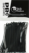 Невидимки для волосся, обрізані, 70 мм, чорні - Tico Professional — фото N1