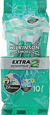 Одноразові станки для гоління - Wilkinson Sword Extra 2 Sensitive Disposable Razor — фото N1
