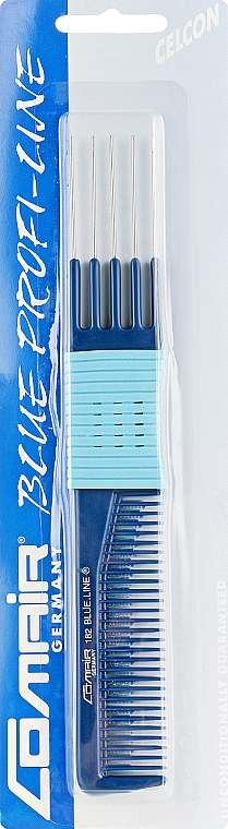 Расческа №182 "Blue Profi Line" с гребнем и гриппером, 19,5 см - Comair — фото N1