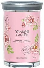 Ароматична свічка у склянці "Fresh Cut Roses", 2 ґноти - Yankee Candle Singnature — фото N1