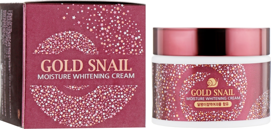 Крем з муцином равлика - Enough Gold Snail Moisture Whitening Cream — фото N1