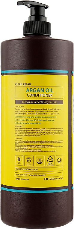 Кондиціонер для волосся - Char Char Argan Oil Conditioner — фото N4