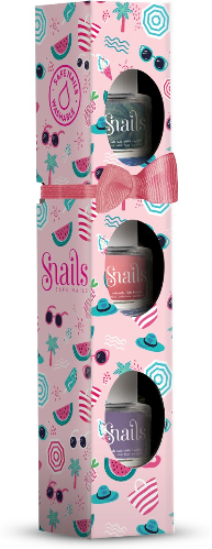 Набір дитячих лаків для нігтів 3х7ml - Snails Mini Bebe Berry-Licious — фото N2