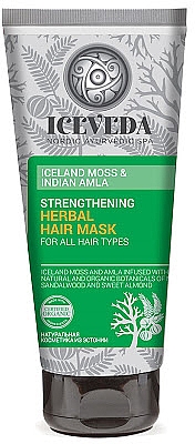 Маска для волосся  - Iceveda Iceland Moss&Indian Amla Strengthening Herbal Hair Mask