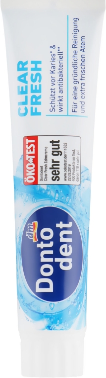 Зубна паста (потрійний захист) - Dontodent Clear Fresh — фото N1