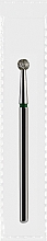 Парфумерія, косметика Фреза алмазна зелена "Куля", діаметр 3,1 мм - Divia DF001-31-G