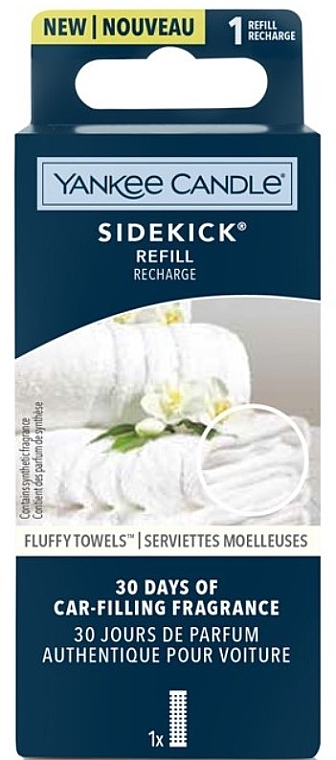 Сменный картридж для автомобильного освежителя воздуха - Yankee Candle Sidekick Fluffy Towels Refill Recharge — фото N1