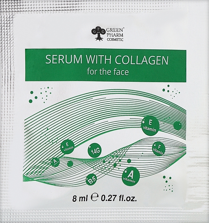 Сироватка для обличчя з колагеном - Green  Pharm Cosmetic (пробник)