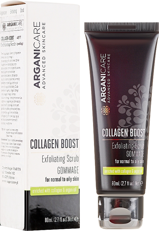 Скраб для обличчя - Arganicare Collagen Boost Exfoliating Scrub — фото N1