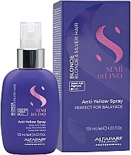 Спрей для волос - AlfaParf Milano Semi Di Lino Blonde Anti-Yellow Spray — фото N2