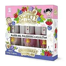 Парфумерія, косметика Набір лаків для нігтів - Moyra Kids Effect Nail Polish Sweety Collection (3x7ml)