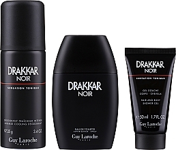 Guy Laroche Drakkar Noir - Набір (edt/100ml + sh/gel/50ml + deo/150ml) — фото N2