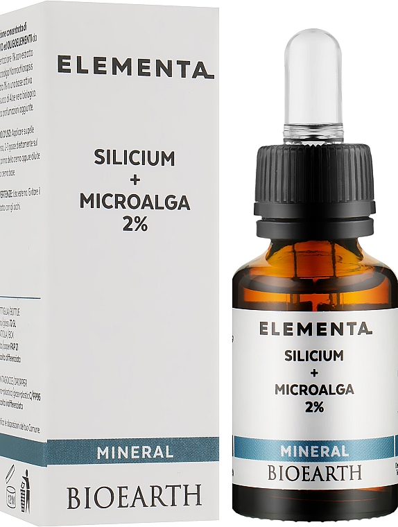 Концентрований розчин кремнію та олігоелементів - Bioearth Elementa Mineral Silicium + Microalga 2 % — фото N2