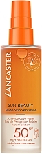 Солнцезащитный спрей - Lancaster Protector Solar Sun Beauty Sun Protective Water SPF50 — фото N1