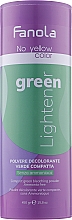 Зеленый осветляющий порошок - Fanola No Yellow Green Lightener Powder — фото N1