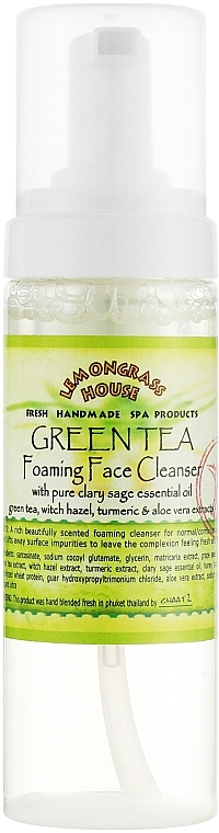 Пінка для вмивання "Зелений чай" - Lemongrass House Green Tea Foaming Face Cleanser — фото N2