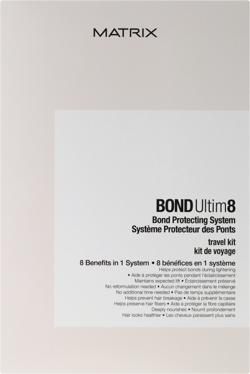 Міні набір для захисту волосся при фарбуванні - Matrix Bond Ultim8 (Amplifier/125ml + Sealer/500ml) — фото N1