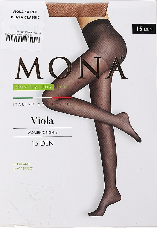 Колготки жіночі "Viola", 15 Den, playa classic - MONA — фото N1