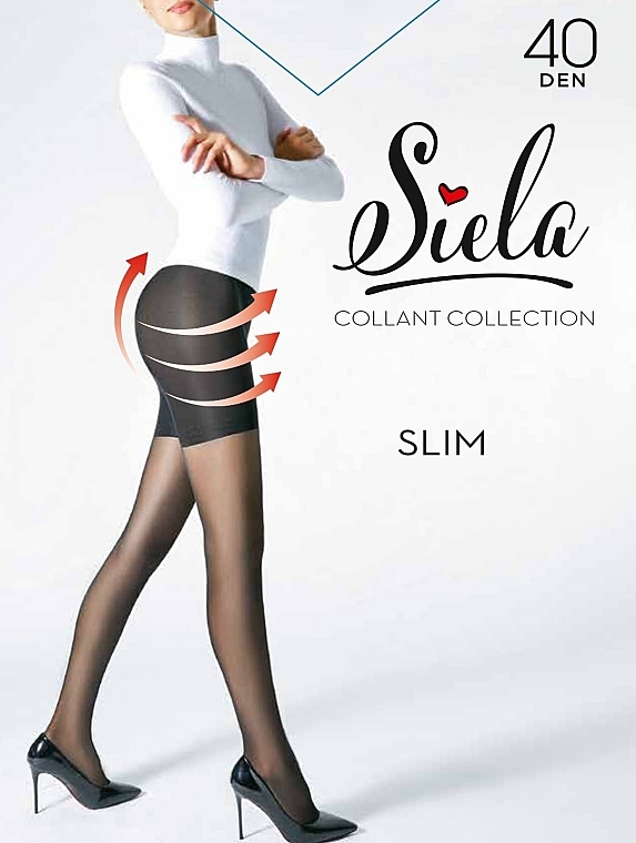 Колготки жіночі "Slim", 40 Den, tabaco - Siela — фото N1