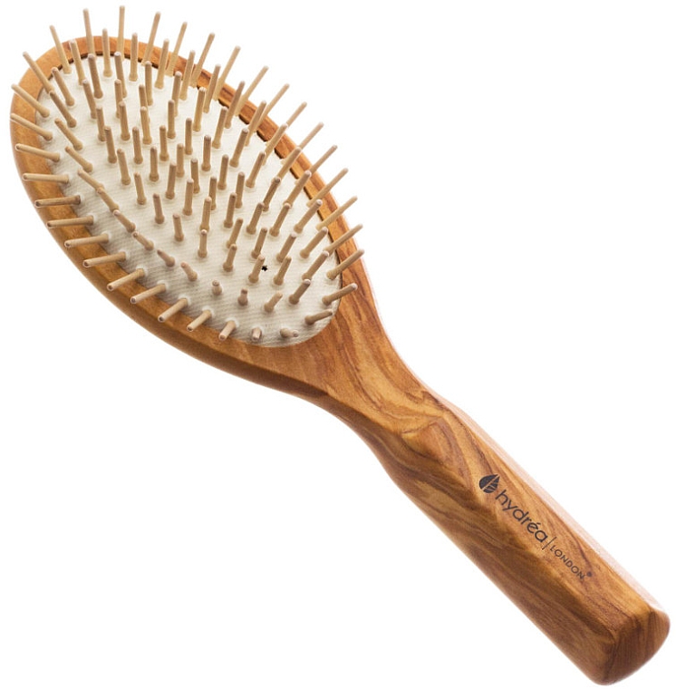 Антистатическая щетка для волос из оливкового дерева - Hydrea London Olive Wood Anti-Static Hair Brush — фото N1