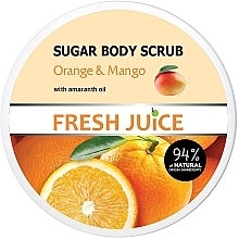 Сахарный скраб для тела - Fresh Juice Orange and Mango — фото N1