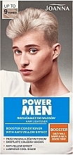 Парфумерія, косметика Освітлювач для волосся, до 9 тонів - Joanna Power Men Hair Lightener Booster Conditioner With Anti-Yellow Effect
