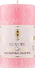 Парфумерія, косметика Свічка з пальмового воску, 10,5 см, рожева - Saules Fabrika Eco Candle