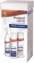 Духи, Парфюмерия, косметика Набор "Объем и Сияние" - Dr. Sante Silk Care (shmp/250ml + cond/250ml + spray/200ml)