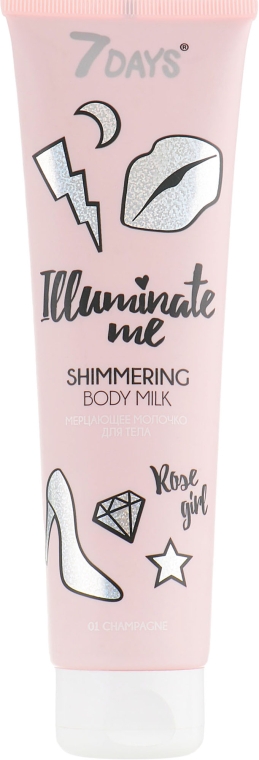 Мерцающее молочко для тела - 7 Days Illuminate Me Shimmering Body Milk
