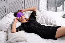 Маска для сну, фіолетова Soft Touch - MAKEUP — фото N2