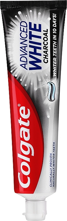 Зубна паста відбілююча з активованим вугіллям чорна - Colgate Advanced White * — фото N10