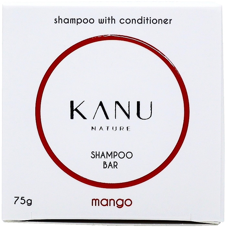 Шампунь для волосся 2 в 1 - Kanu Nature Shampoo With Conditioner Shampoo Bar Mango — фото N2