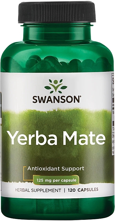 Дієтична добавка "Єрба Мате", 125 мг - Swanson Yerba Mate — фото N1