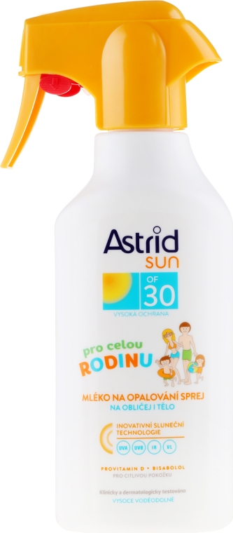 Сонцезахисне молочко для всієї родини - Astrid Sun Suncare Milk SPF 30 — фото N1