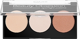 Парфумерія, косметика Палетка для контурингу обличчя - Quiz Cosmetics Beauty Obsession Spotlight