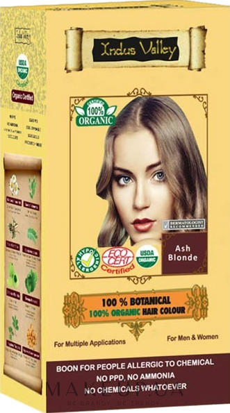 Фарба для волосся - Indus Valley 100% Botanical Hair Colour — фото Ash Blonde