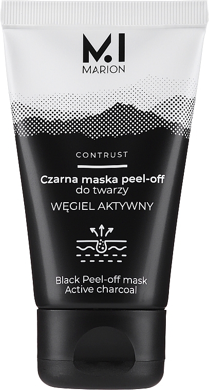 Очищающая маска для лица с активированным углем - Marion Detox Active Charcoal Black Peel-Off Face Mask — фото N2