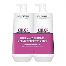 Парфумерія, косметика Набір - Goldwell DualSenses Color (shm/10ml + cond/10ml)