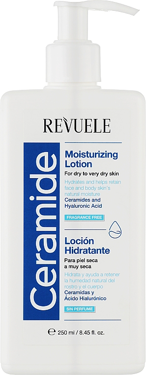 Увлажняющий лосьон для сухой кожи лица и тела - Revuele Ceramide Moisturizing Lotion — фото N1