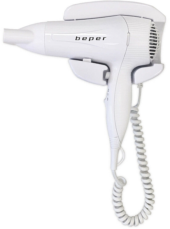 Фен для волос настенный, 40.490, белый - Beper Wall-mounted Hair Dryer — фото N1