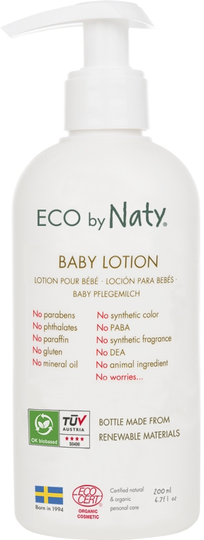 Детский лосьон для тела - Naty Eco Baby Lotion