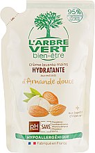 Крем-мыло для рук "Миндаль" - L'Arbre Vert Hand Wash Almond Bio (дой-пак) — фото N1