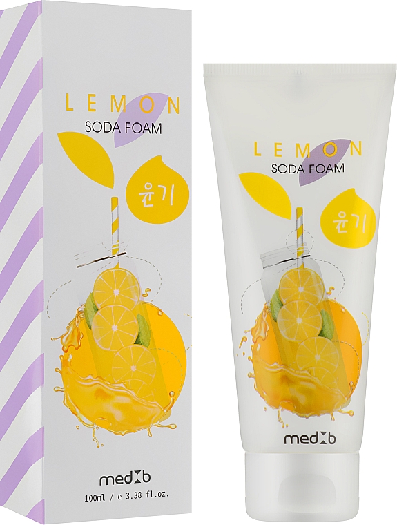 Пінка з содою та екстрактом лимона для вмивання обличчя   - MED B Lemon Soda Foam — фото N2