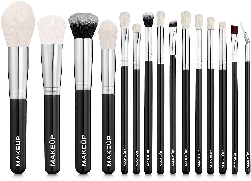 Набір професійних пензлів для макіяжу у косметичці “Beauty Guru” - MAKEUP Professional Brush Set — фото N2