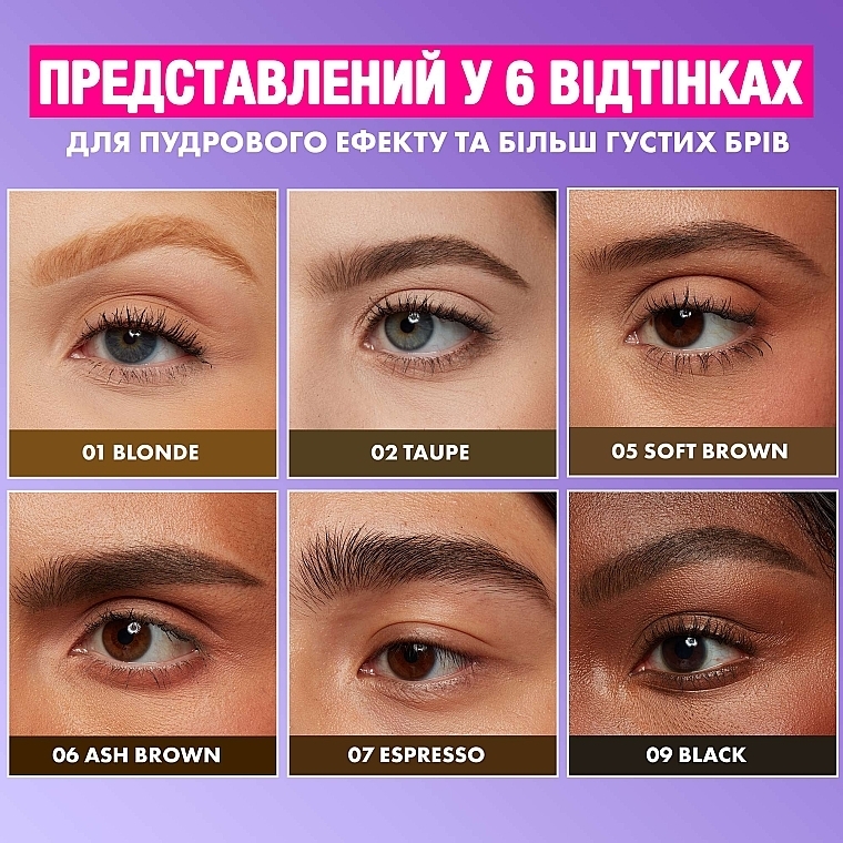 Олівець для брів  - NYX Professional Makeup Powder Louder Eyebrow Pencil — фото N6