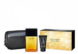 Духи, Парфюмерия, косметика Azzaro Pour Homme - Набор (edt/50ml + sh/gel/50ml + bag)