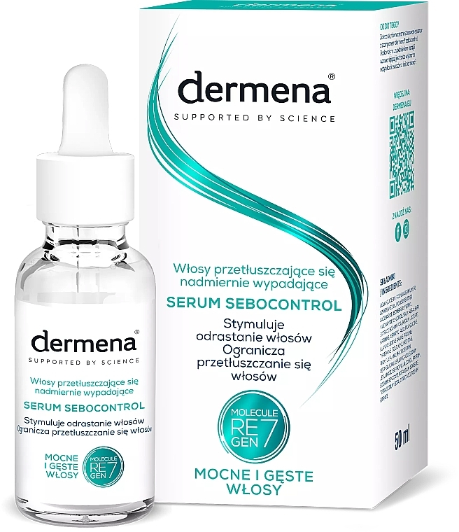 Сыворотка для жирных волос - Dermena Sebocontrol Serum — фото N1