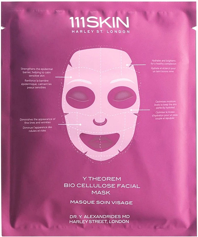 Біоцелюлозна маска для обличчя - 111SKIN Y Theorem Bio Cellulose Facial Mask — фото N1
